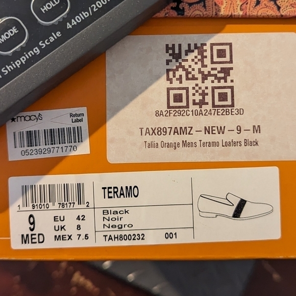 Tallia Loafers Teramo Black Slip On Plain Toe Velvet Rhinestone Black Shoes Men - Picture 9 of 9